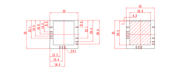 SWFS000060T 产品封装和整体尺寸 